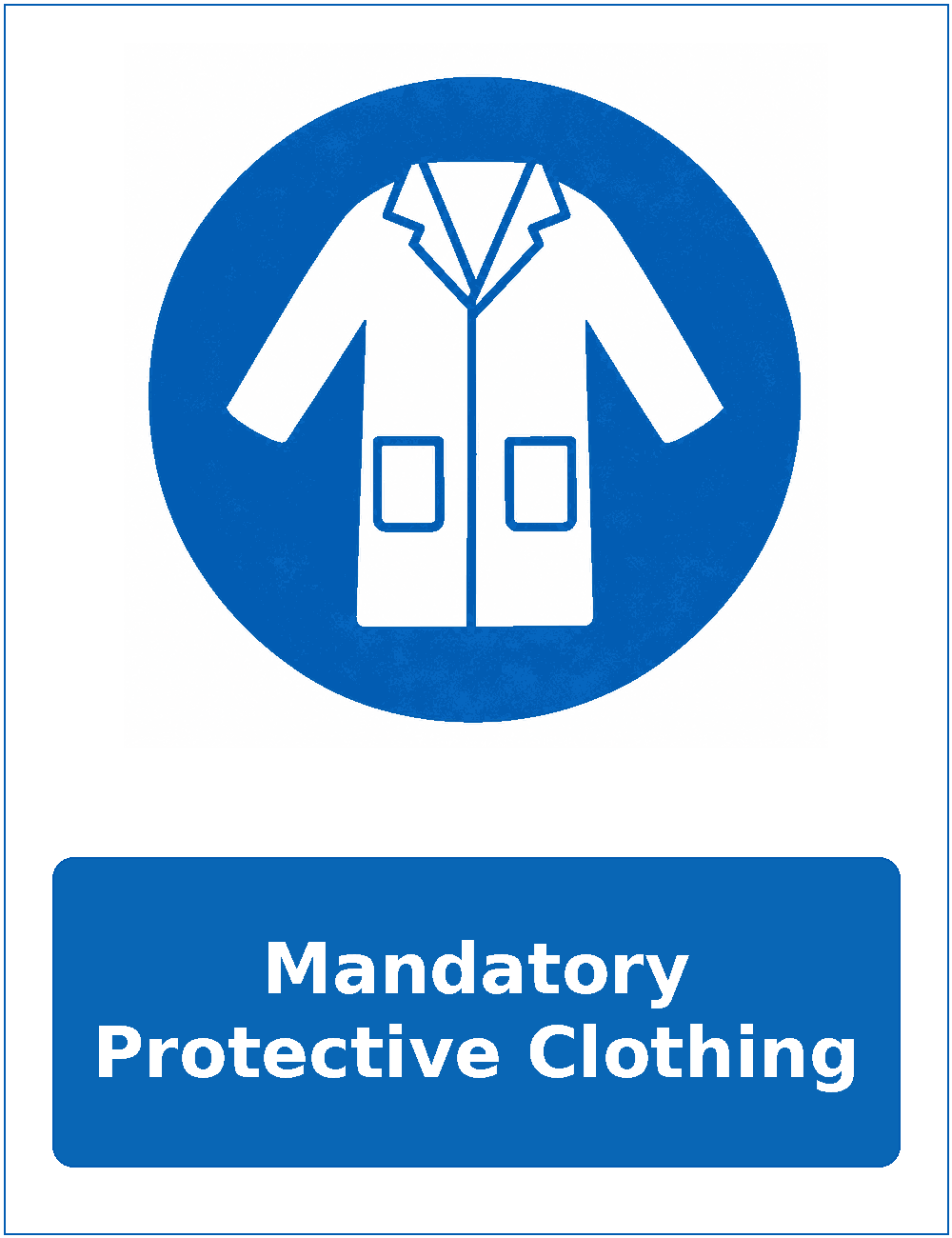 Mandatory Protective Clothing mandatory protective clothing sticker